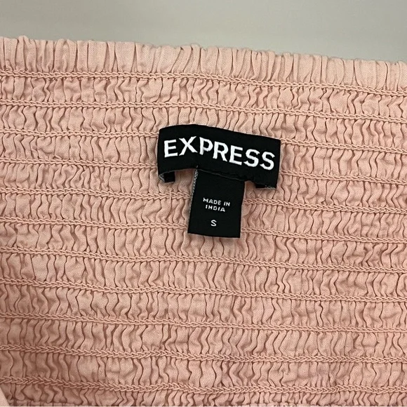 Express Embroidered Cotton Ruffle Mini Dress - Picture 6 of 8